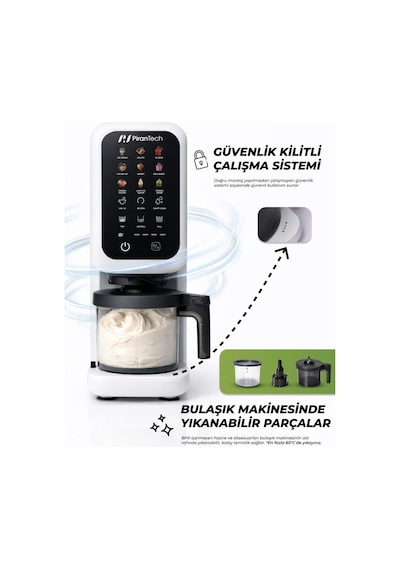 Pirantech Dm-26 700w Dondurma Makinesi Jelato, Sorbe, Milkshake Yapma Makinesi