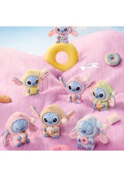 Lisanslı 2 Adet Stitch Peluş Askılı Anahtarlıklı Kutulu Sürpriz Model Blind Box Stiç Çok Renkli