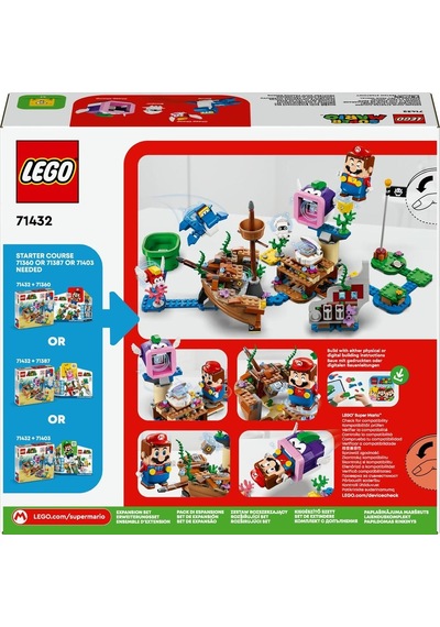 LEGO® Super Mario™ Dorrie'nin Batık Gemi Macerası Ek Macera Seti 71432 7+ Yaratıcı Oyuncak Yapım Seti - 500 Parça
