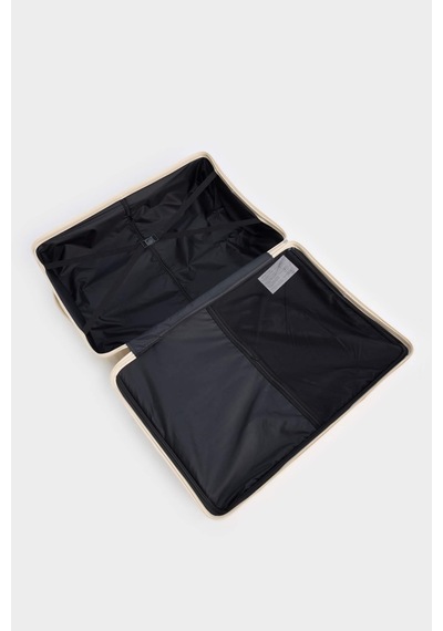 Defacto Unisex Sert Kapaklı Çekçekli Büyük Boy Valiz E7080axnser239 Ekru-er239