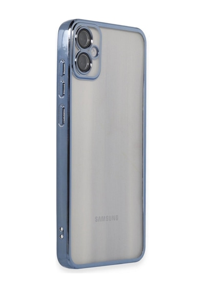 Samsung Galaxy Uyumlu, A05 Kılıf Lensli Silikon - Lacivert