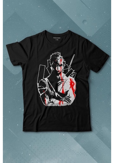 Kendim Seçtim One Piece Roronoa Zoro Poster Baskılı Tişört Çocuk T-shirt 001