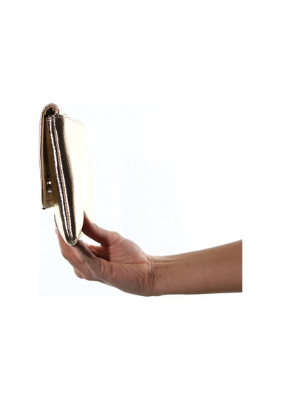 441 Altın Kadın Clutch Çanta