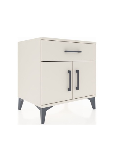 Hyperion Komodin Tek Raflı Tek Çekmeceli 2 Kapaklı 60x44x64 Aytaşı-aytaşı Aytası