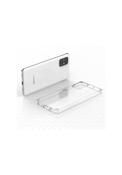 Galaxy A71 Kılıf Zore Coss Şeffaf Sert Silikon Kılıf Renksiz