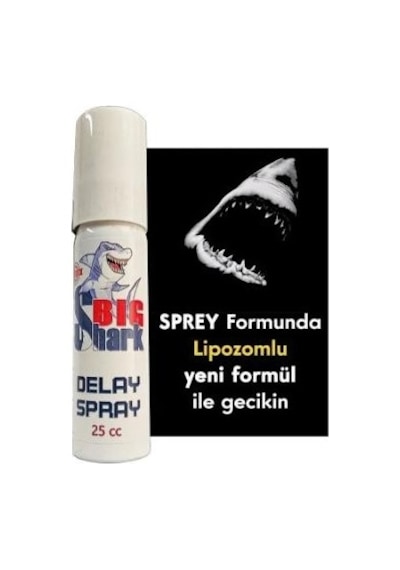 Big Shark Asimox Spray 25cc Lipozomlu Yeni Formül İle Gecikin
