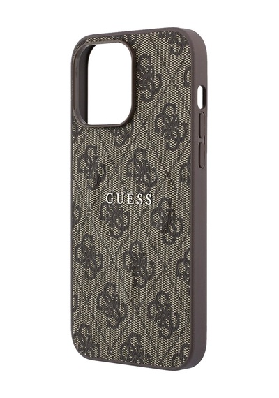 İphone 15 Pro Max Uyumlu Kılıf Guess Lisanslı M-safe Kabartmalı 4g Desenli Yazı Logolu Kapak Kahvere Kahverengi İphone 15 Pro Max Uyumlu Kılıf Guess Lisanslı M-safe Kabartmalı 4g Desenli Yazı Logolu Kapak Kahvere Kahverengi