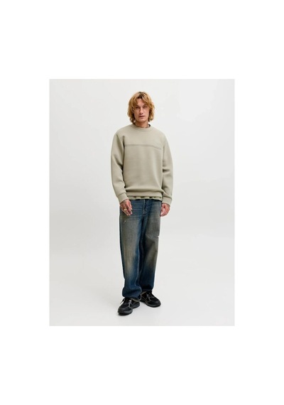 Jack & Jones Erkek Bisiklet Yaka Sweatshirt Haki