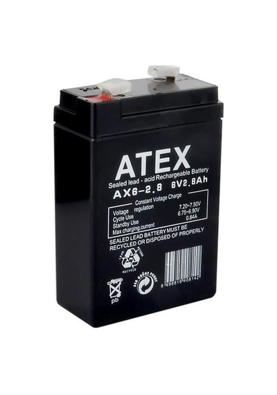 Atex 6v 2.8 Ah Bakımsız Kuru Akü