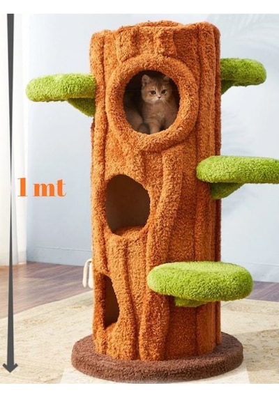 Kedi Oyun ve Tırmanma Ağacı Orman Serisi 100 CM