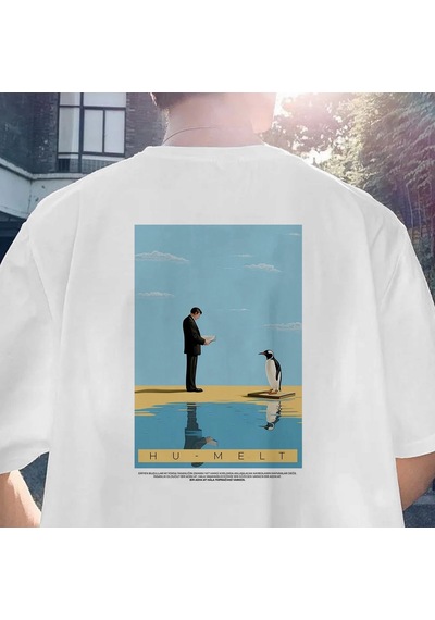 Hu-melt Serisi No:1 T-shirt - Beyaz