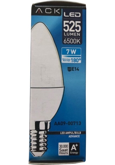 Ack Aa09-00713 7W Buji Led Ampul 6500K Beyaz E14