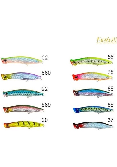 River Kawa Popping 3d 9cm 8gr Su Üstü Popper Yem