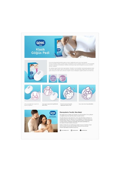Wee Baby Klasik Göğüs Pedi 40 Lı Wee132