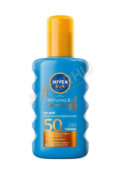 Nivea Sun Koruma & Bronz 50+ Sprey 200 Ml