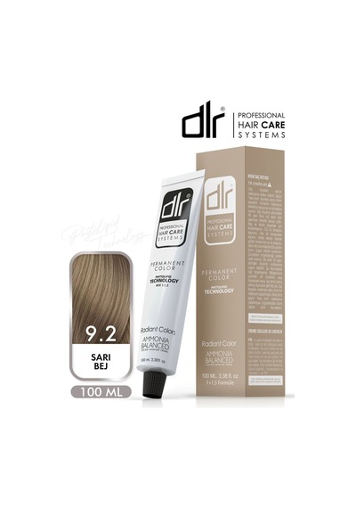 Dlr Color Saç Boyası 100ml 9.2 Sarı Bej - Profesyonel Kuaför Kalitesinde Renk Ve Parlaklık