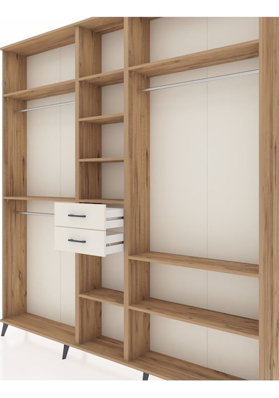 Arges Dolap 10 Raflı 2 Çekmeceli 3 Askılı 220x30x243 Çam-çam/aytaşı Atlas Çam/aytası Arges Dolap 10 Raflı 2 Çekmeceli 3 Askılı 220x30x243 Çam-çam/aytaşı Atlas Çam/aytası