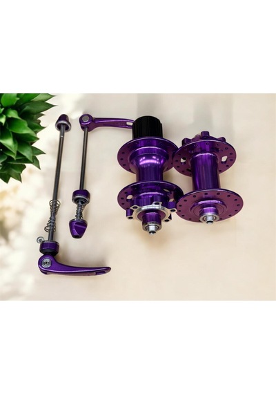 Forte Gt Xbyc 680 Bisiklet Hub Sesli Ön Arka Kaset Göbek Seti 32 Delik 6 Vida Qr Mandal Mor
