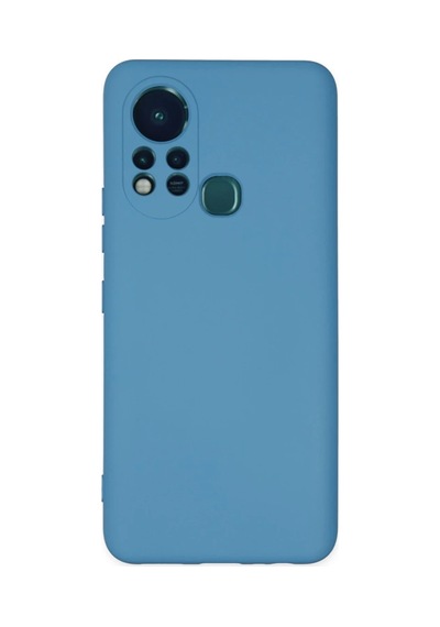 İnfinix Hot 11s Kılıf Nano İçi Kadife Silikon - Mavi 0.2M-Çok Renkli