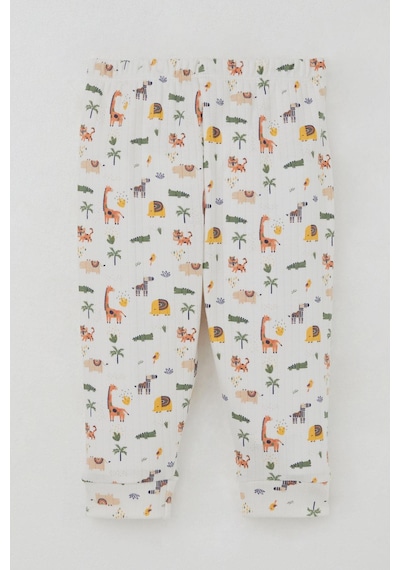 Breeze Erkek Bebek Pijama Takımı Omuzdan Patlı Bebek Hayvanat Bahçesi 4 Ay-1 Yaş, Ekru Ekru Breeze Erkek Bebek Pijama Takımı Omuzdan Patlı Bebek Hayvanat Bahçesi 4 Ay-1 Yaş, Ekru Ekru