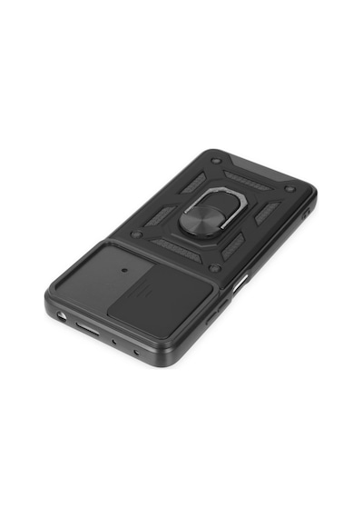 Xiaomi Poco X4 Pro 5g Uyumlu Kılıf Pars Lens Yüzüklü Silikon - Siyah Çok Renkli