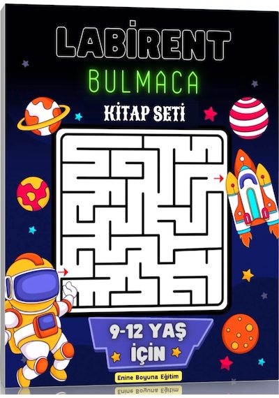 9-12 Yaş Labirent Bulmaca Kitap Seti 3 Kitap