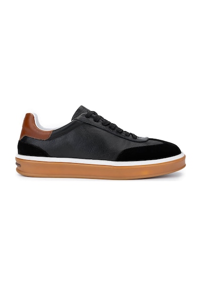 Tamer Tanca Erkek Hakiki Deri Siyah Sneakers & Spor Ayakkabı 978 300 Erk Ayk Y25 Sıyah Siyah