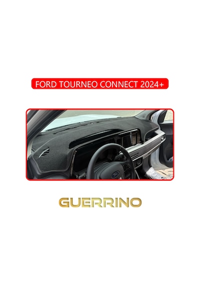 Ford Torneo Courıer 2023+ Torpido Koruma Halısı Kırmızı Kenar