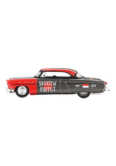 1:64 X Mizu Lincoln Capri Hot Rod 1954 Shadow Puppet Diecast Model Araba Çok Renkli