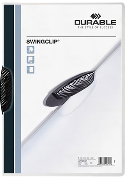 Durable Sıkıştırmalı Dosya Swingclip Ortadan Klipsli 30 Sy A4 Siy