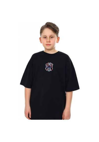 Ekkokids Erkek Çocuk Ny Baskılı Tshirt-14541 SIYAH