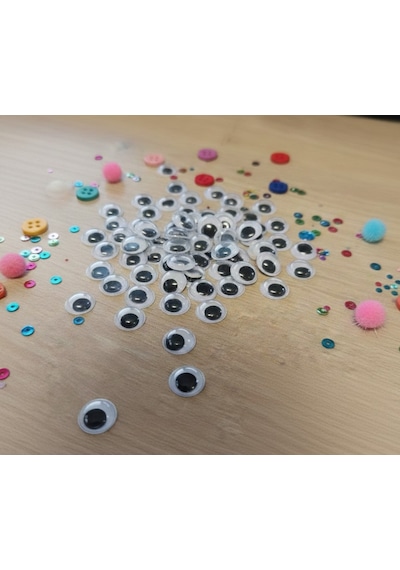 1 Cm Oynar Göz 25'li Paket Hobi, Amigurumi Ve El Yapımı Ürünler İçin