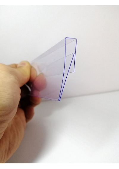 10 Adet Pvc Etiketlik 10x4 Cm Tele Geçebilir Cama Geçebilir Geçme