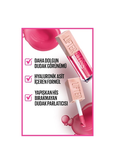 Maybelline New York Lifter Gloss Nemlendirici Dudak Parlatıcısı 24 Bubblegum