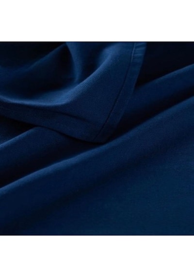 Dnc Home Tekstil  Premium Keten Lacivert Düz Masa Örtüsü 001
