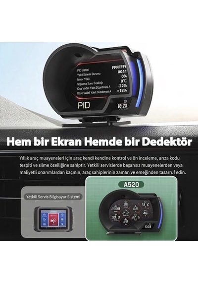Fiat Egea İçin Odb Digital Ekran Hayalet Göstergesi , Hız Basınç Yağ Durumu Arıza Gösterme