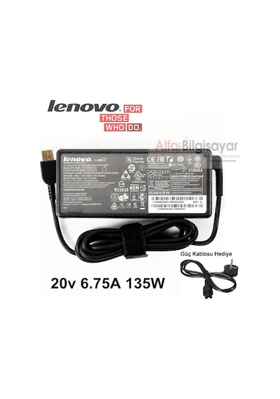Lenovo Uyumlu Legion 135W 20V 6.75A Usb Adaptör Şarj Cihazı 20V
