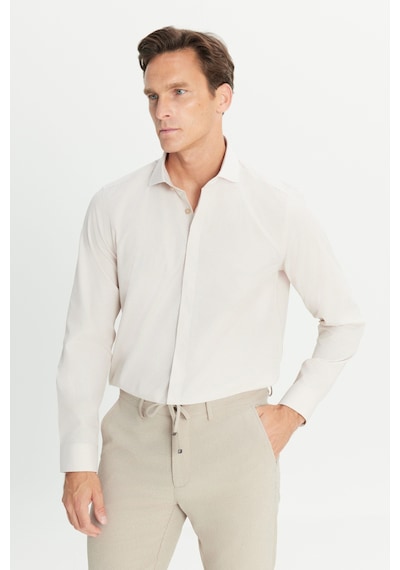 AC&Co / Altınyıldız Classics Erkek Beyaz Vızon Slim Fit Dar Kesim Klasik Yaka Pamuklu Armürlü Gömlek Beyaz Vızon AC&Co / Altınyıldız Classics Erkek Beyaz Vızon Slim Fit Dar Kesim Klasik Yaka Pamuklu Armürlü Gömlek Beyaz Vızon