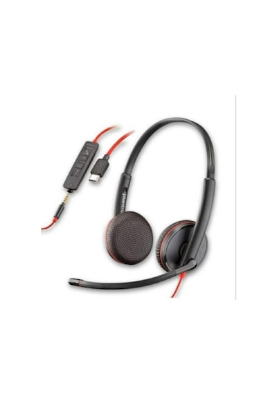 Plantronics Blackwire C3225 Usb-A + 3-5 Jack Kablolu Kulaklık