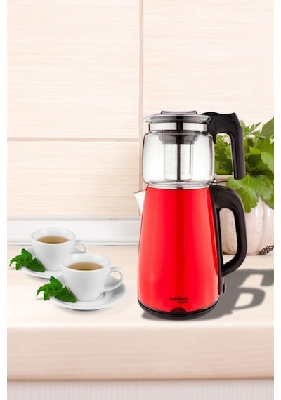 Bambum Teatech Cam Demlikli 2 L Çay Makinası Su Isıtıcı Kettle