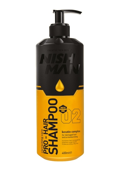 Nishman Tuz ve Paraben İçermeyen Keratin Özlü Saç Bakım Şampuanı 400 ML
