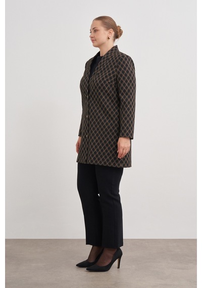 Aker 24aw18188112 Büyük Beden Kap 24aw18188112 007 Kahverengi Kahverengi