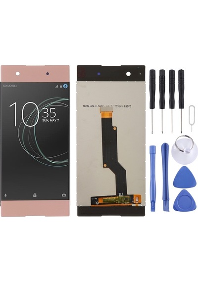Cbtx Sayısallaştırıcı Tam Montajlı Sony Xperia Xa1 İçin Lcd Ekran Gül Altın