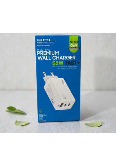 Acl Ac-100 65w Gan Hızlı Şarj Cihazı Usb-c Şarj Adaptörü 65w Şarj Cihazı
