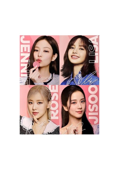 Kpop-blackpink Büyük 3 No Kartpostal 10cm 15cm Desenli 4'lü Kartpostal Seti
