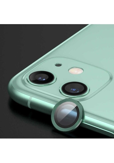 Apple Uyumlu iPhone 12 Mini Zore Cl-07 Kamera Lens Koruyucu Koyu Yeşil