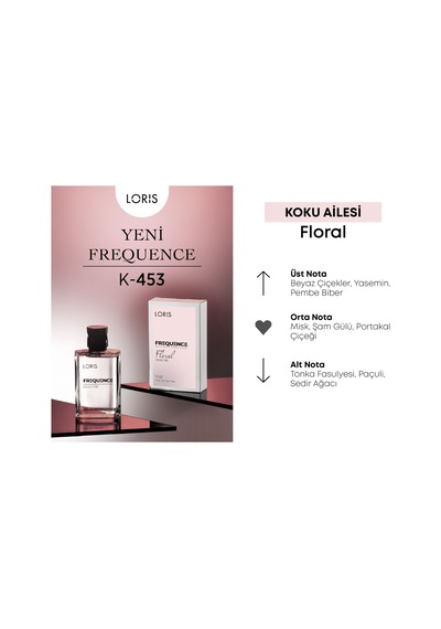 Loris K-453 Frequence Kadın Parfüm EDP 50 ML Çiçek