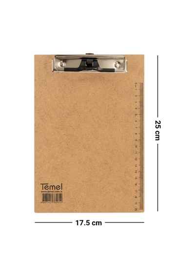 Temel A4 ve A5 Ahşap Sekreterlik Metal Klipsli 2li Set