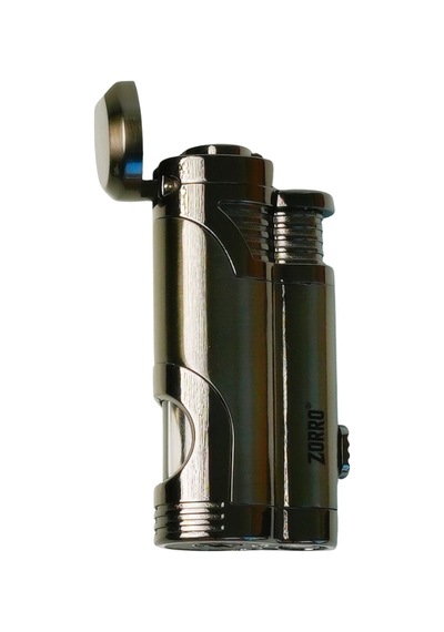 Zorro 2 Torch Pürmüz Gunmetal Metal Puro Çakmağı - Trm1001
