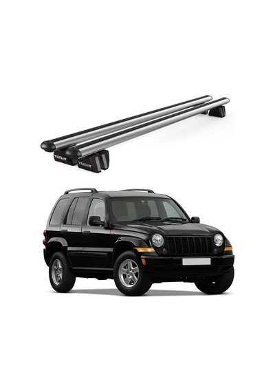 Pençe Jeep Cherokee Sport 2007-2011 Uyumlu Gri Ara Atkı 135cm Port Bagaj Tavan Barı